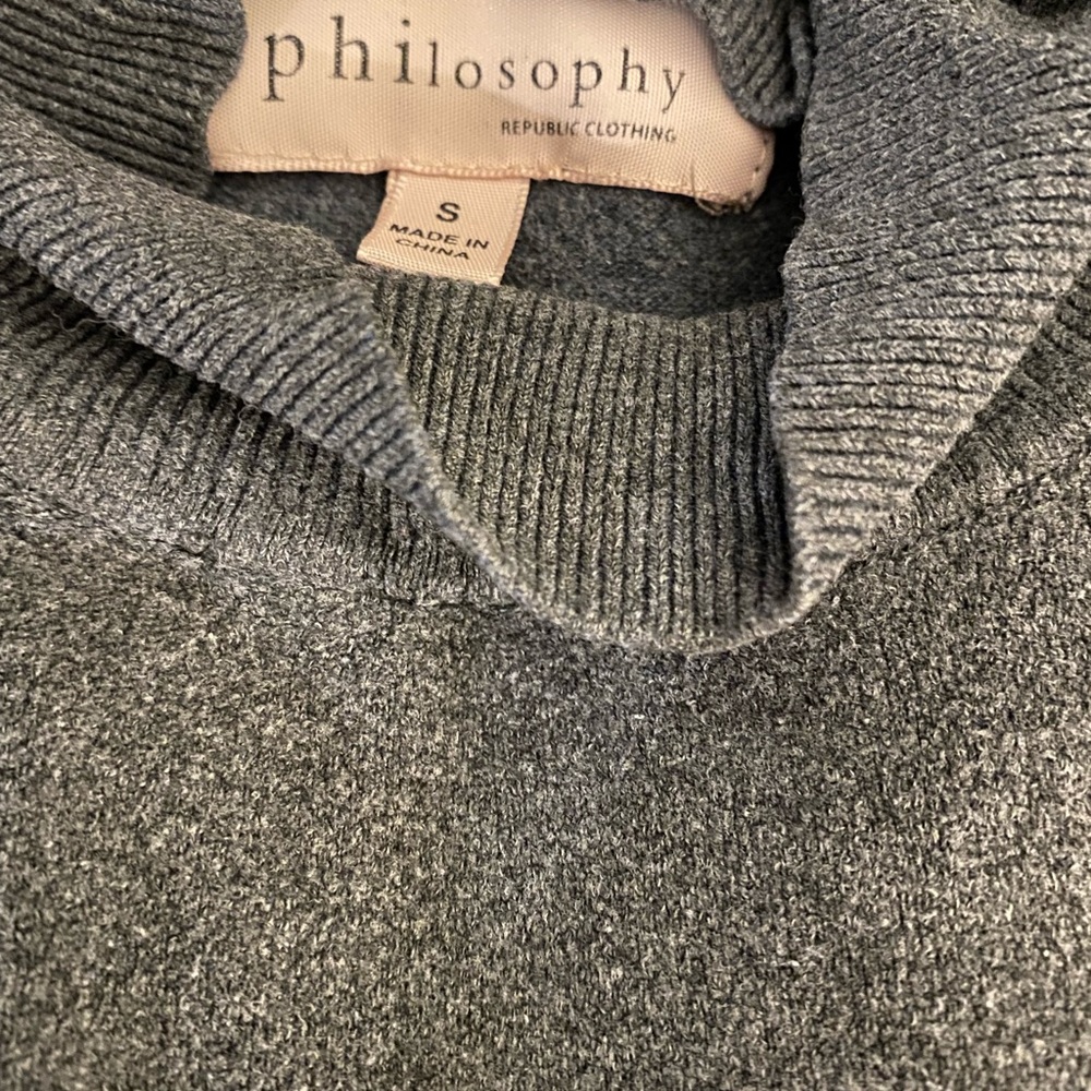 Philosophy mock neck sweater